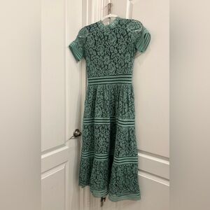 Women’s Lace Tiered Dress in Seafoam Green